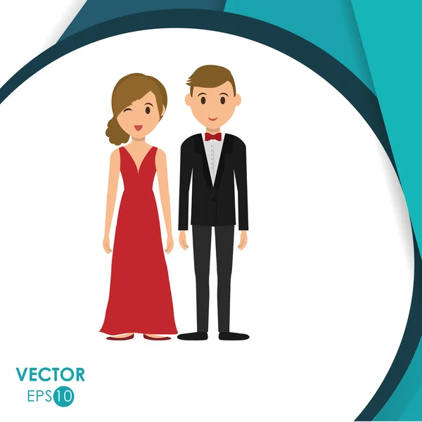 Couple icon design Stock Illustration