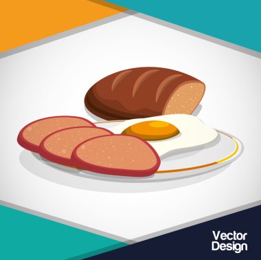 Kahvaltı simgesi tasarım