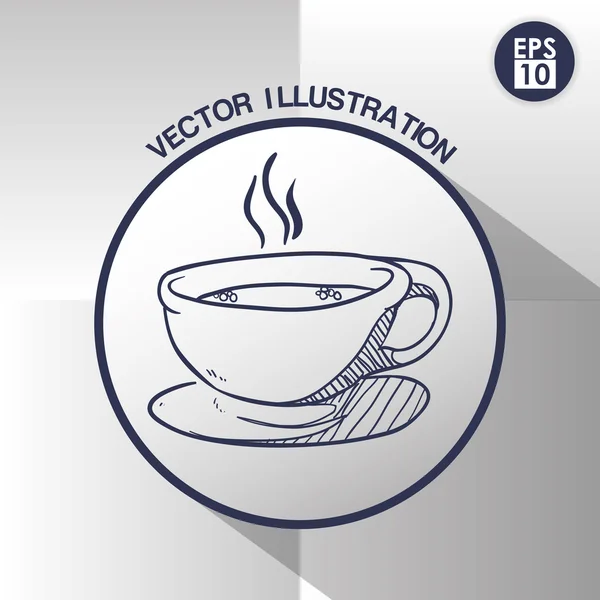 Coffee shop design — Stock Vector