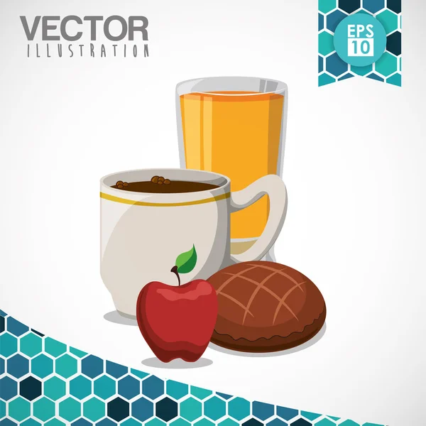 Koffiehuis ontwerp — Stockvector