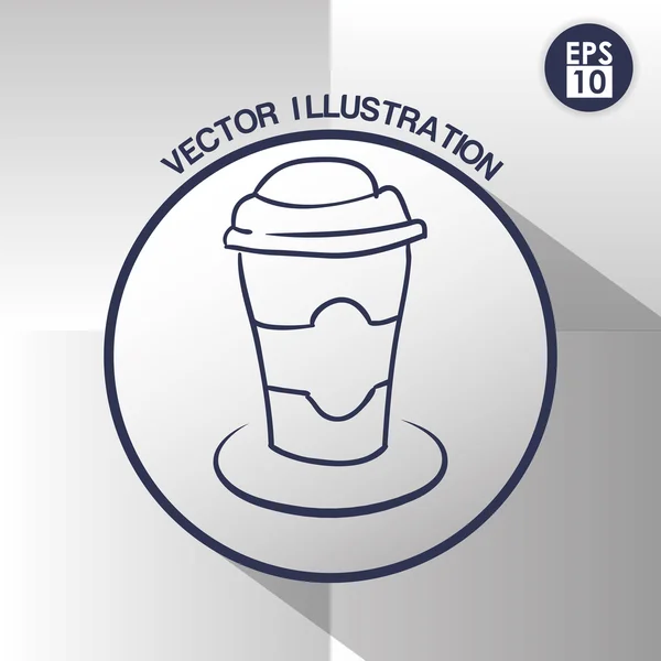 Coffee shop design — Stock Vector