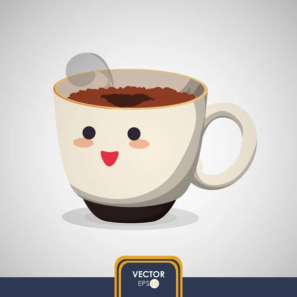 Diseño de icono de café — Vector de stock