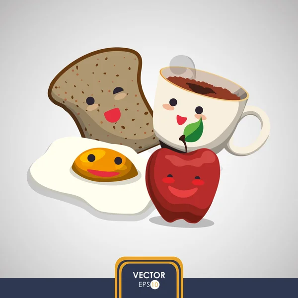 Diseño de icono de desayuno — Vector de stock