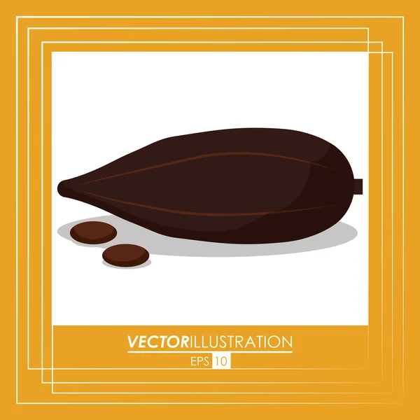 Design der Schokoladen-Ikone — Stockvektor