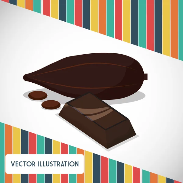 Chocolate icon design — Stock Vector