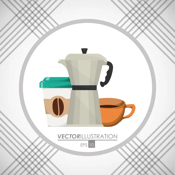 Kahve simgesi tasarımı — Stok Vektör