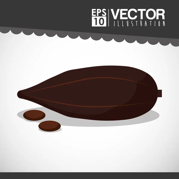 Desain ikon coklat - Stok Vektor