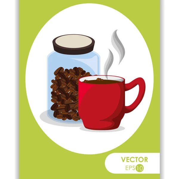 Kávé ikon kialakítása — Stock Vector