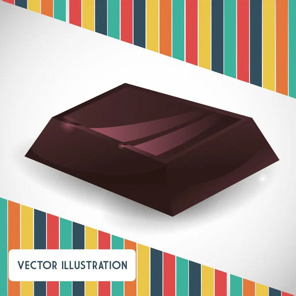 Diseño de icono de chocolate — Vector de stock