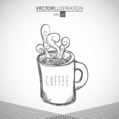 Kahve simgesi tasarımı