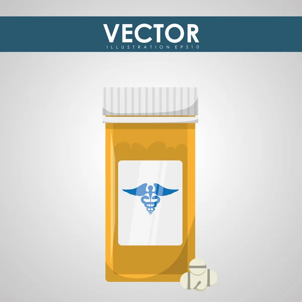 Icono médico y hospitalario — Vector de stock