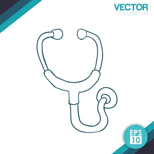 Läkar- och sjukhusvård ikonen — Stock vektor