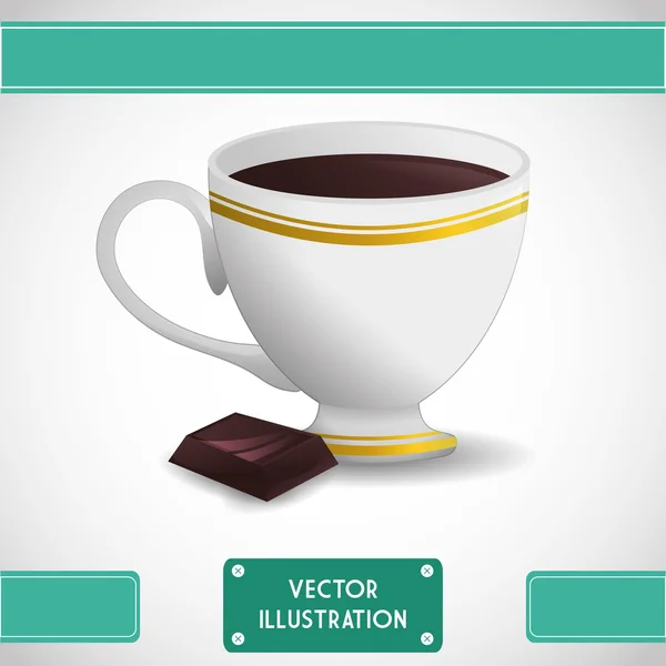 Choklad ikon design — Stock vektor