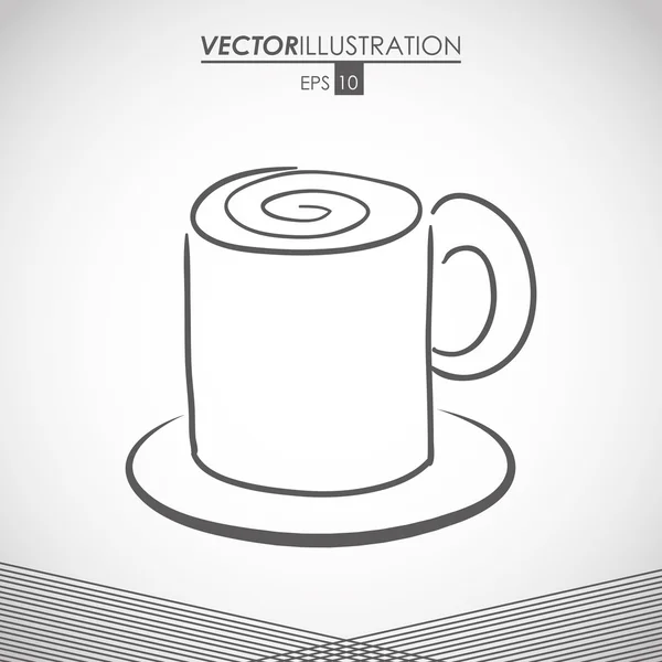 Design von Kaffee-Ikonen — Stockvektor