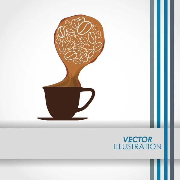 Design icona del caffè — Vettoriale Stock