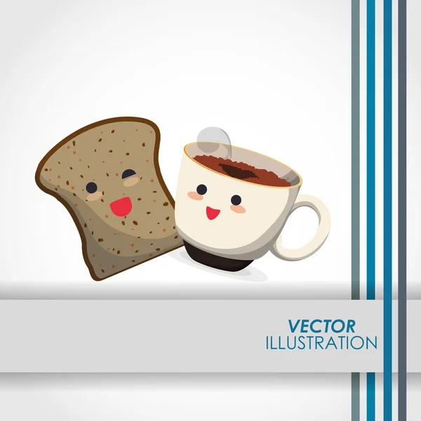 Kaffe ikon design — Stock vektor