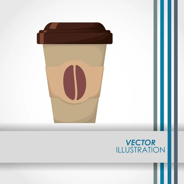 Conception icône café — Image vectorielle