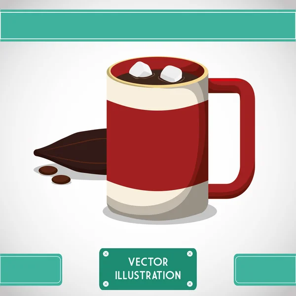 Čokoládové ikonu design — Stockový vektor