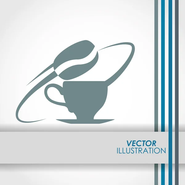 Design von Kaffee-Ikonen — Stockvektor