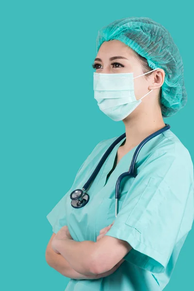 Azjatycka Młoda Kobieta Chirurg — Zdjęcie stockowe