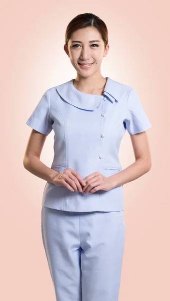 Den Asiatiska Kvinnliga Unga Läkaren — Stockfoto
