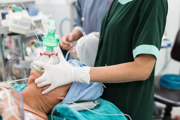 Pre Oxygenation General Anesthesia — Stock Photo, Image