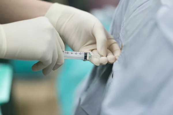 Spinal nerve block — Stock Photo, Image