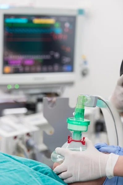 Pré-oxigenação para anestesia geral — Fotografia de Stock