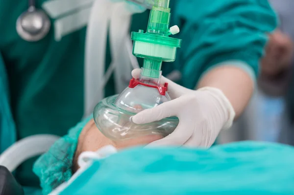 Pre oxygenatie voor algemene anesthesie — Stockfoto