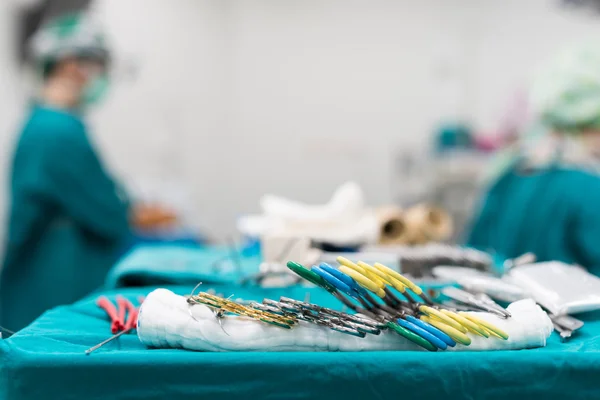 Instrumentos médicos para cirurgia — Fotografia de Stock