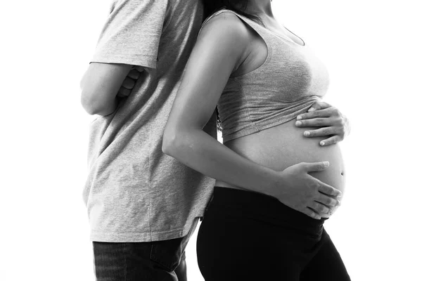 A mulher grávida asiática — Fotografia de Stock