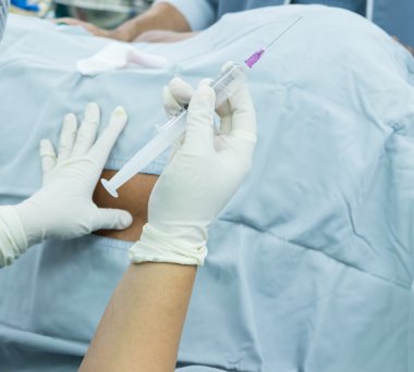 Omurilik sinir bloğu.