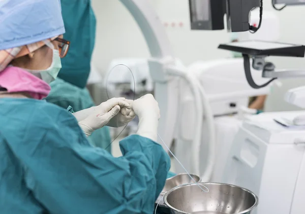 Equipo Intervención Endovascular — Foto de Stock