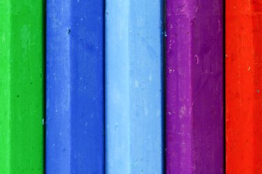 Multi colurful arka tarafından mum boya