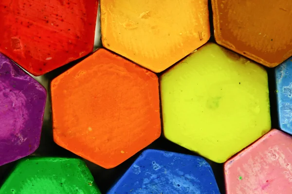 Multi colurful arka tarafından mum boya
