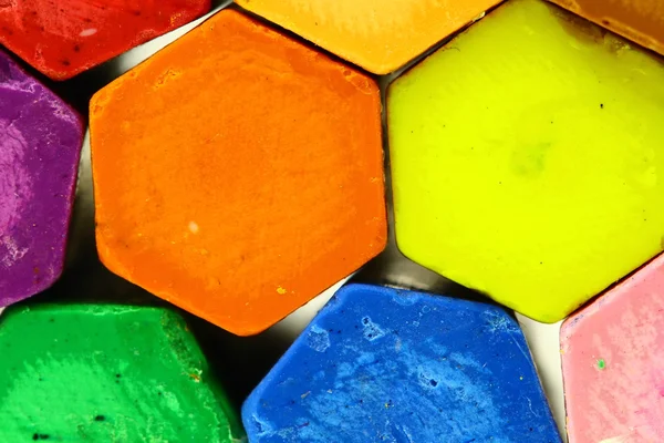 Multi colurful arka tarafından mum boya