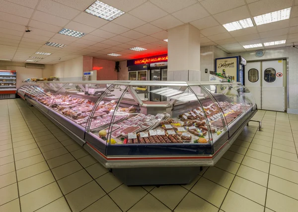Trading room of the supermarket "Gelert". — Stock Photo, Image