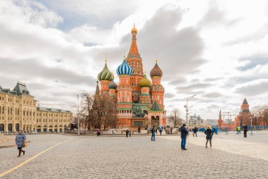 St. Kızıl Meydan 'daki Basil Katedrali.