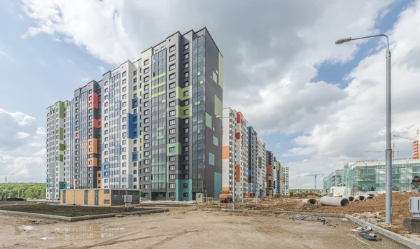 Moskova'da inşaat yeni binalar.