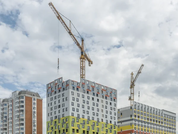 Moskova'da inşaat yeni binalar.