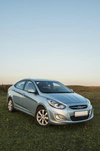 Autó Hyundai Accent. — Stock Fotó