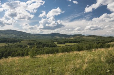 Yaz aylarında Ural Dağları.