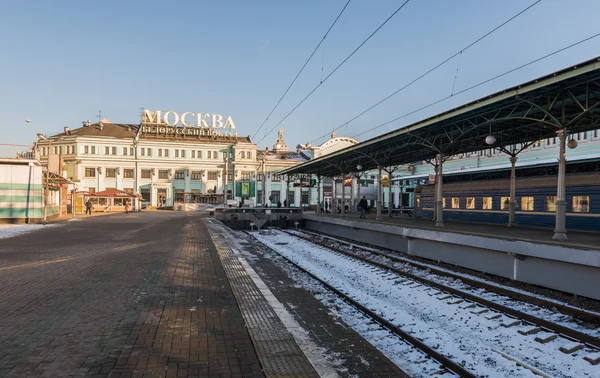 Wit-Russische treinstation in Moskou. — Stockfoto