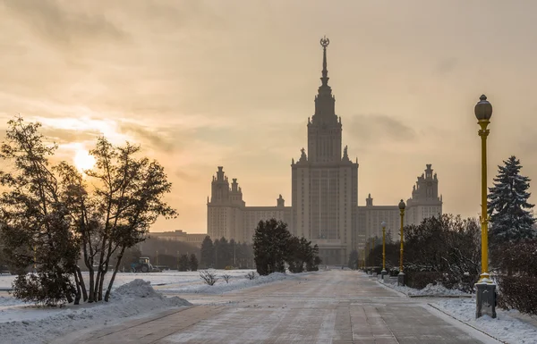 Building Moscow state university Lomonosov. — Stock Photo, Image