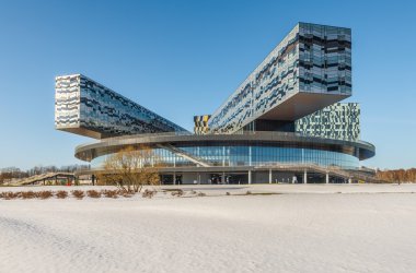 Moskova okul yönetimi Skolkovo kış.