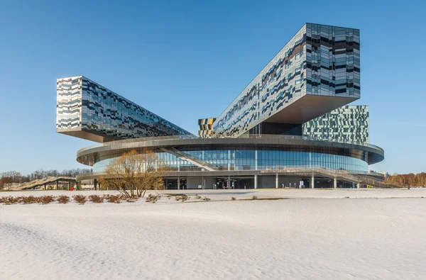 Moscow school of management SKOLKOVO in the winter. — Stock Photo, Image