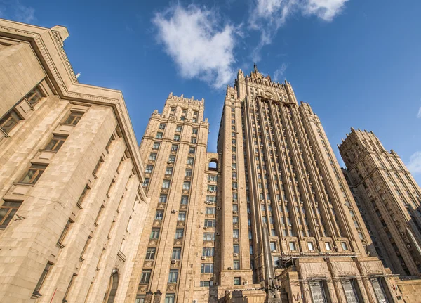 O edifício do Ministério dos Negócios Estrangeiros da Rússia. — Fotografia de Stock