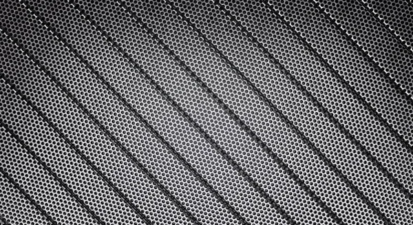 Abstract Metal Perforated Stripe Background Rendering — Stock Photo, Image