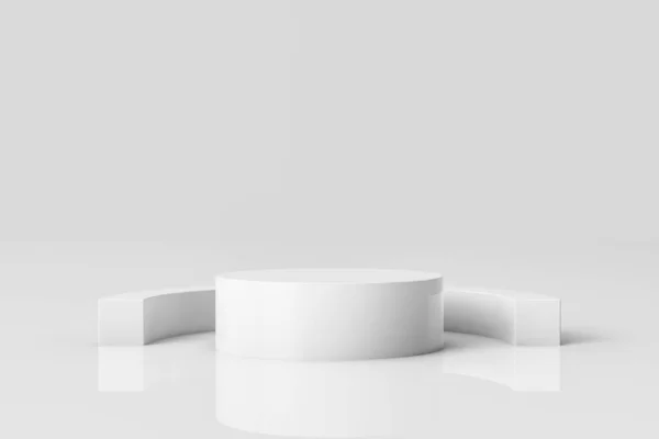 Soyut Beyaz Asgari Özgeçmiş. Temel geometrik 3D Hazırlama