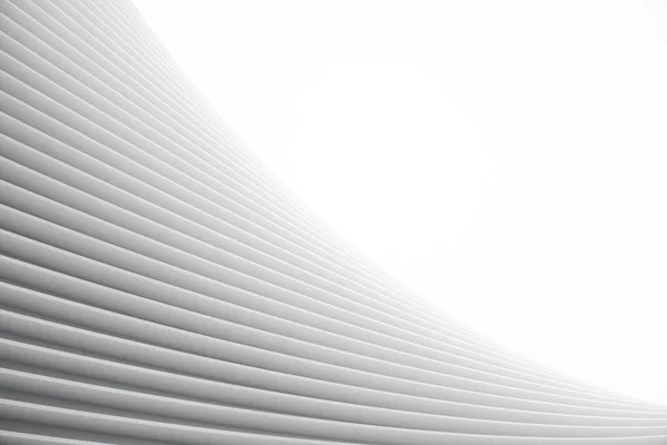 Soyut 3d Eğri Arkaplan. Dairesel Şekiller Modern Minimalist Tasarım. Beyaz pürüzsüz geometrik. 3d Hazırlama